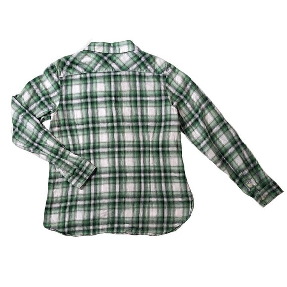 Pendleton Green and Black Lightweight Plaid Shirt Size M - Picture 2 of 5